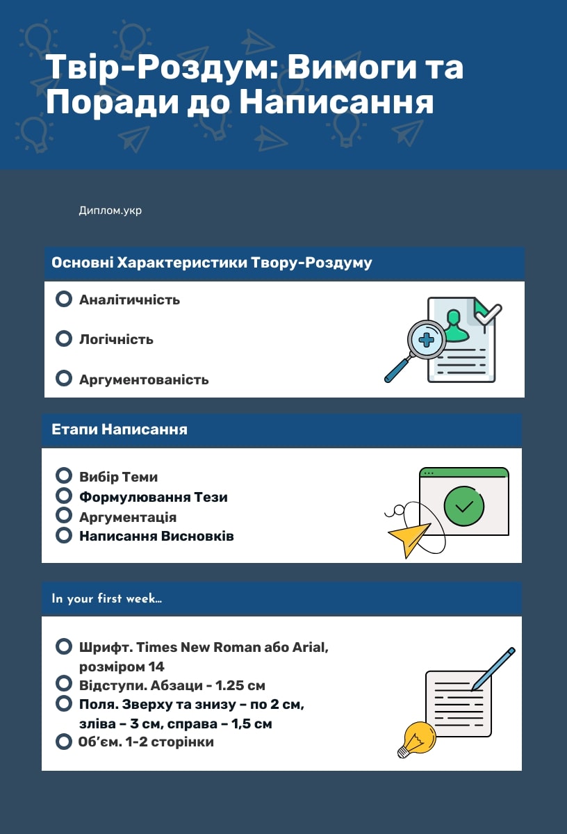 як написати твір-роздум